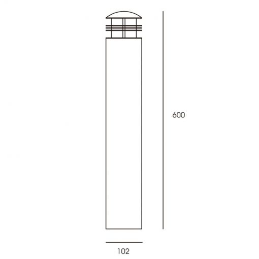 Charleston Bollard Dimensions