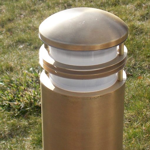 Charleston Bollard Light - Solid Brass