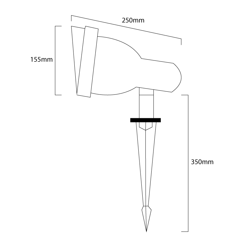 Parflood 38 Line Drawing Ground Spike