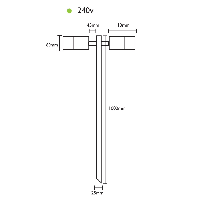 Smartspike 260 - Dimensions