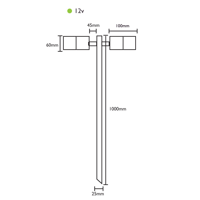 12v Brass Smartspike 260 Dimensions