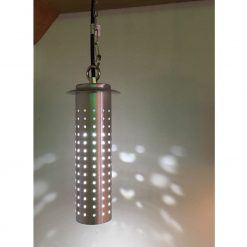 Starlight Silver Hanging Light Illuminated