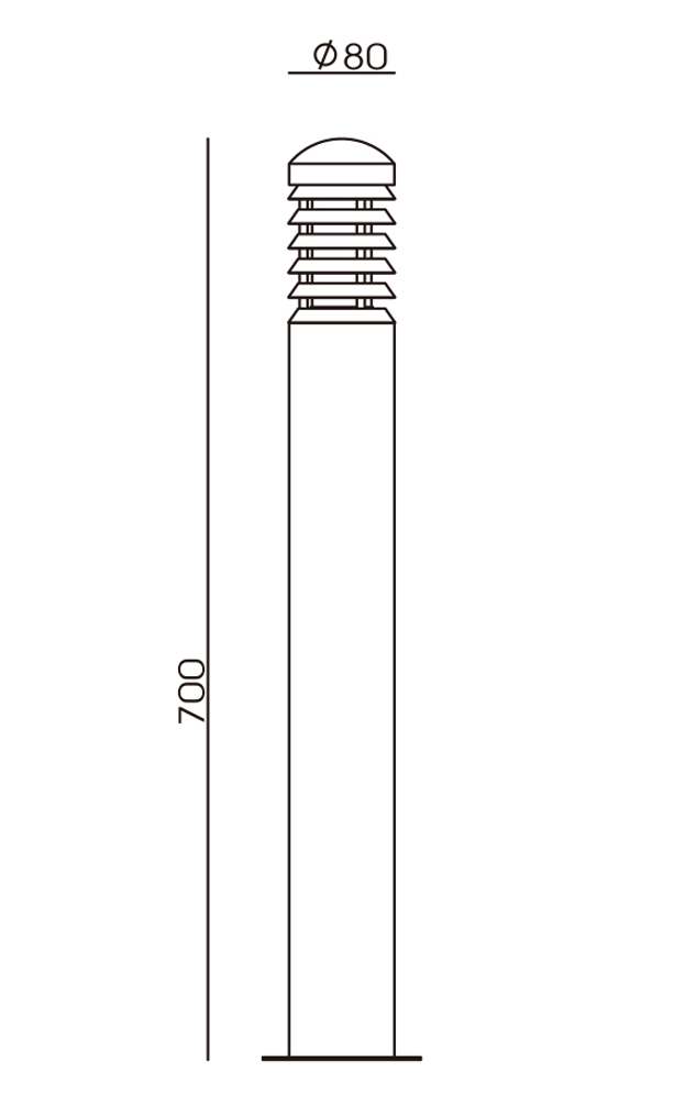 Tectona Line Drawing