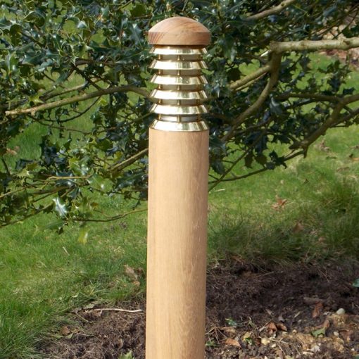 Tectona Wooden Bollard Light