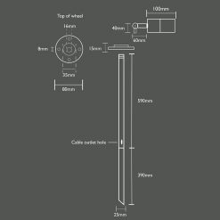 Ultra Spikelight 360 Line Drawing 12v S.Steel