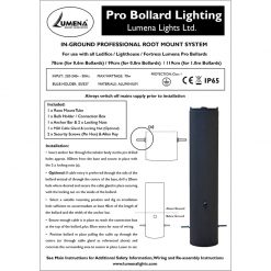 Pro Bollard Root Mount Instructions