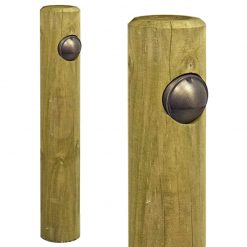 Radiata Wooden Post Light with Eyelite