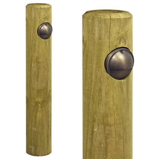 Radiata Wooden Post Light with Eyelite