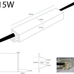 15W 24V LED Driver Dimensions