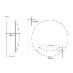 Monolite Step Light Line Drawing