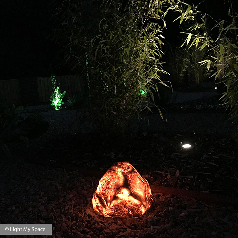 Lumena Rock Light - Image by Light My Space Lighting Design