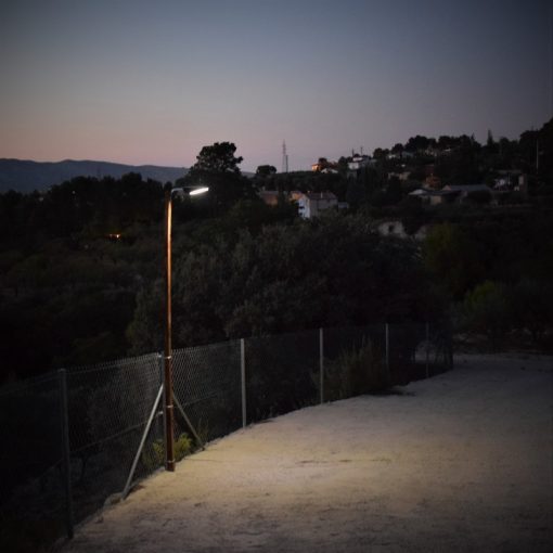 Freeway Illuminating Path on Post