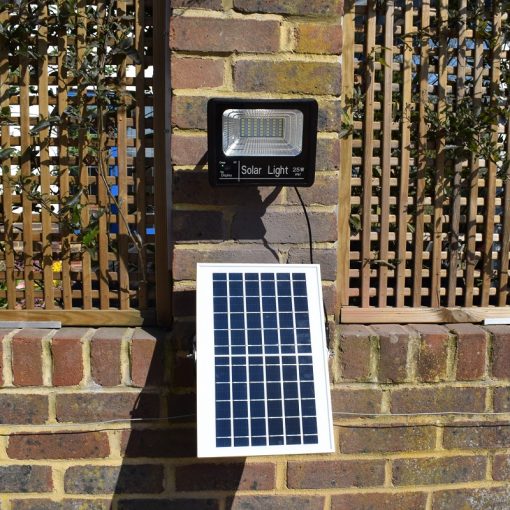 25w Lumelux Solar Flood Light Installed