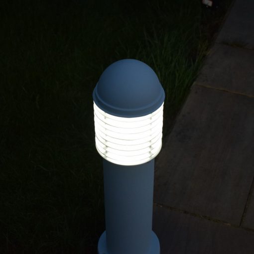 Domus Small White Path Light - illuminated