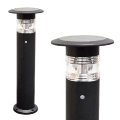 PIR solar powered bollard light