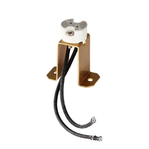 G4 Lamp Holder - G4 Bulb Holder with Raised Brass Bracket - Image 2